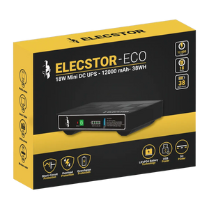 Elecstor 18W Mini UPS 12 000mAh - 38WH