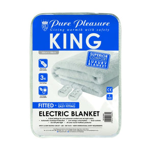 PurePleasure King Sherpa Fitted Electric Blanket